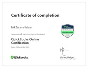 QuickBooks Online Certification ProAdvisor