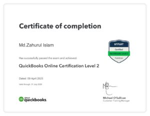  QuickBooks Online Certification Level 1